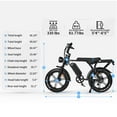 thumbnail image 4 of Hipatoo Electric Bike for Adults, 20" Electric Mountain Bike 750W 31MPH, 48V 15Ah Battery, UL2849, 4 of 8