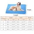 thumbnail image 2 of Xiao Hua Almohadilla de hielo para mascotas, base antideslizante, azul, lavable, adecuada para almohadillas de enfriamiento para gatos y perros en verano, 23,6 x 19,7 pulgadas, 1 pieza, 2 of 5