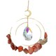 thumbnail image 1 of Moon Sun Catcher, adorno de ventana interior y exterior de coche de cristal, prisma de gema, decoración boho, 1 of 5