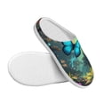 thumbnail image 3 of Haiem Enchanted Forest Butterfly A Print Women's Fuzzy Memory Foam House Slipper Cozy Home Footwear Non-slip Winter Slippers-46/47, 3 of 7