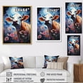 thumbnail image 4 of Designart "Enchanted Fantasy Cow In Otherworldly Lands I" Animals Cow Floater Framed Wall Decor, 4 of 5