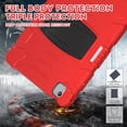 thumbnail image 5 of Dteck Case for iPad  Air 13 inch 2025/2024,Heavy Duty Silicone Case 3-Layer Protection Built-in Pencil Holder Shockproof Kickstand Cover for iPad  Air 13-in. M3/M2,Red, 5 of 5