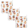 thumbnail image 6 of Coolnut 3 PCS Kawai Christmas Cupcakes Baby Muslin Washcloths, Winter Santa Face Towel Burp Cloths Ultra Soft Absorbent Cotton Bath Wipes Towels for Newborn Boys Girls, 6 of 6