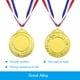 thumbnail image 4 of Medallas de Oro Uxcell, Medallas de Ganador en Blanco con Cinta al Cuello, Doradas 12Pcs, 4 of 7