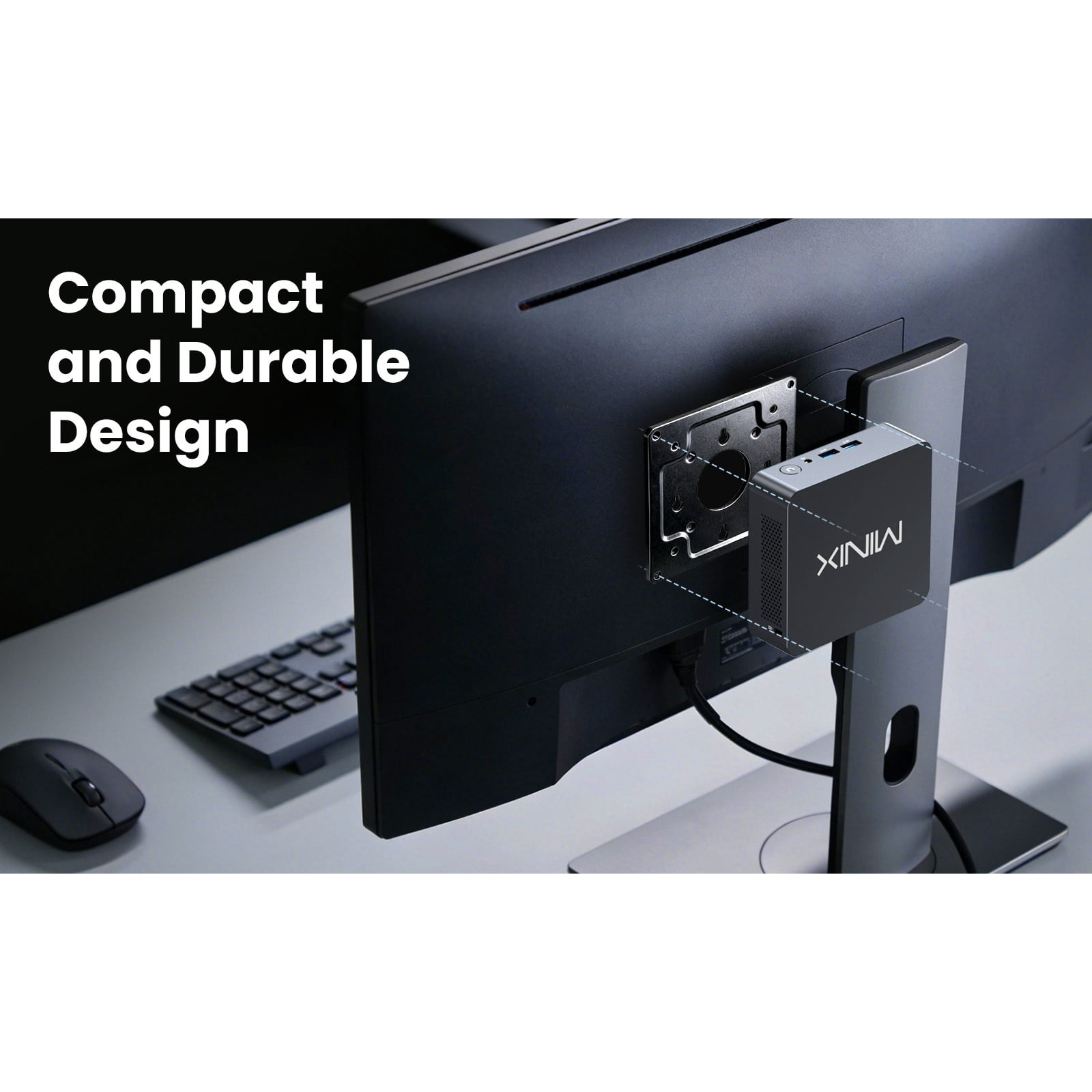 Mini PC – Intel® Core™ i3 Processor N300, Triple 4K@60Hz Output, 16GB DDR5 Memory, 512GB NVMe SSD, 2.5G Ethernet, Wi-Fi 6 & Bluetooth 5.2 MINIX NUC300