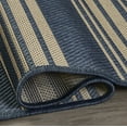 thumbnail image 2 of FH Home Outdoor Rug Runner - Waterproof Easy to Clean Stain Resistant - Patio Indoor Outdoor Porch Deck Balcony Entryway - Striped Coastal - Newport - Blue - 2ft 7in x 4ft 11in, 2 of 5