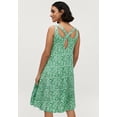 thumbnail image 2 of Ellos Plus Size Stretch Jersey Knit A-Line Crossover Back Tank Short Dress, 2 of 5