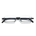 thumbnail image 2 of 5PK Half Rim Metal Frame Small Mens Reading Glasses Blue Light Blocking Readers, 2 of 10