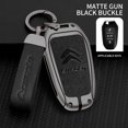 thumbnail image 3 of Funda protectora para llave de coche de cuero de aleación de zinc para Citroën C1 C2 C4 C6 C3-XR Picasso Grand DS3 DS5, accesorios para coche, 3 of 5