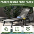 thumbnail image 5 of Uforic Outdoor Chaise Lounge Chairs Set with Side Table, Padded Fabric Poolside Loungers with Aluminum Frame, 5 of 9
