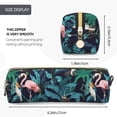 thumbnail image 3 of Balery Flamingos And Birds Estuche de Lápices de Cuero Impreso, Estuche para Suministros de Arte, Estuche de Lápices con Cremallera, Estuche de Almacenamiento de Papelería, 3 of 7