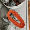 thumbnail image 1 of WEUVEB Hand Woven Orange Cotton Rope for DIY Crafts Handmade Tapestry Woven Bag Drawstring Cord, 1 of 6