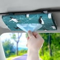 thumbnail image 6 of OTOSTAR Car Visor Tissue Box Holder Mask Holder for Car, Oxford Cloth Auto Napkin Box Holder Backseat Paper Towel Box with 1 Tissue Refill (Penguin), 6 of 7