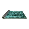 thumbnail image 2 of Ahgly Company Indoor Rectangle Oriental Turquoise Blue Industrial Area Rugs, 2' x 4', 2 of 4