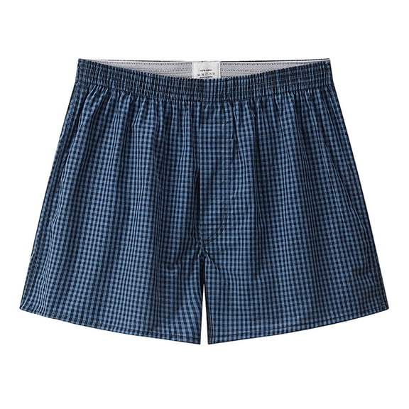 XIAONU Women's Gingham Print Sleepwear Loose Elastic Waist Pull On Loungewear Breathable Casual Sleep Sleep Shorts
