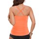 thumbnail image 5 of Trajes de Baño de Bikini de Mujer sin Mangas Sólido Empujado Acolchado de Baño Superior, Cuello en V Profundo Envoltura de Textura, Poliéster Spandex, 5 of 5