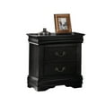 thumbnail image 3 of Contemporary Louis Phillippe Bedroom Furniture 4pc Set Black Color Full Size Bed, 3 of 3