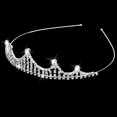 thumbnail image 3 of Diadema BLESIY Plata Cristal Diamante de Imitación Brillante Nupcial, 3 of 5