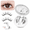 RC104, variant on Wrongduck Reusable Magnetic Lash Kit with Precision Applicator, No Glue Required Soft Lightweight Magnetic Eyelashes, Natural Spiky Lash Accent for Daily and Party Styling