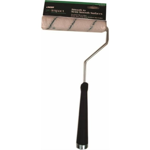 Linzer MT701-11 6 Mini Roller, 3/8 in Nap, Microfiber Cloth Cover, Threaded Handle, 6 in L Roller