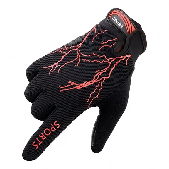 TELOLY Lightweight Running Gloves Warm Gloves Mittens Liners Women Men Touch Screen Gloves Cycling Bike Sports Compression Gloves for Winter Red
