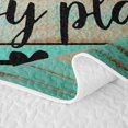 thumbnail image 5 of Erosebridal Happy Camping Camper Twin Quilt Set, Camp More Worry Less Print Twin Coverlet Set, Turqoise, 2-Piece 1 Bedspread and 1 Pillowcase, 5 of 7