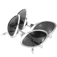 thumbnail image 3 of Novelty Glasses For Hawaii And Beach Events Round Shape Silver Color 13.70x13.60x8.40cm 2Pcs, 3 of 5