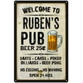 thumbnail image 1 of RUBEN'S Pub Sign Vintage Man Cave Bar 16 x 24 Matte Finish Metal 116240028206, 1 of 1