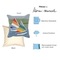 thumbnail image 3 of Liora Manne Frontporch Sailing Indoor Outdoor Pillow Lake, 3 of 4