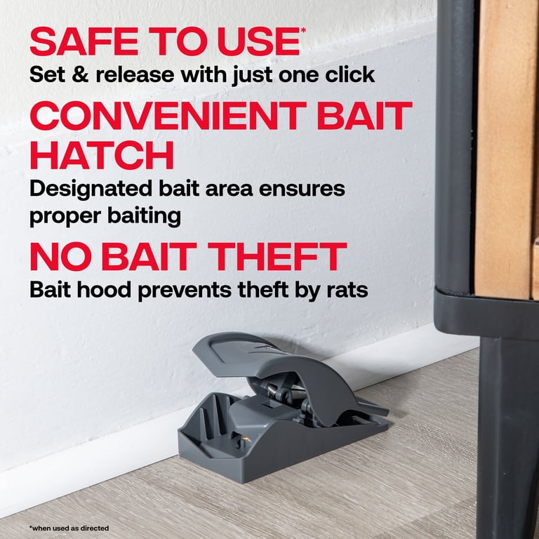 Victor Safe-Set Reusable Rat Trap - Easy to Use - No Accidental