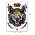thumbnail image 4 of Super Big Full Back Covered Temporary Tattoos, 3 Pack Large Fake Realistic Tattoo Stickers for Adults Men Women, Scary Fierce Tiger Snake Serpent Desi, 4 of 4