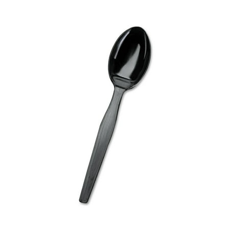 Dixie SSS51 Smartstock Plastic Cutlery Refill Spoons - Black (24 Packs/Carton  40/Pack)