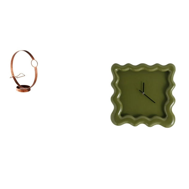 Portabotellas de vino,Soporte para botellas de vino,soporte para botellas de vino,estante de hierro,Decoración de gabinete de vino tinto de regalo de barra de cocina,Reloj de pared,Reloj de