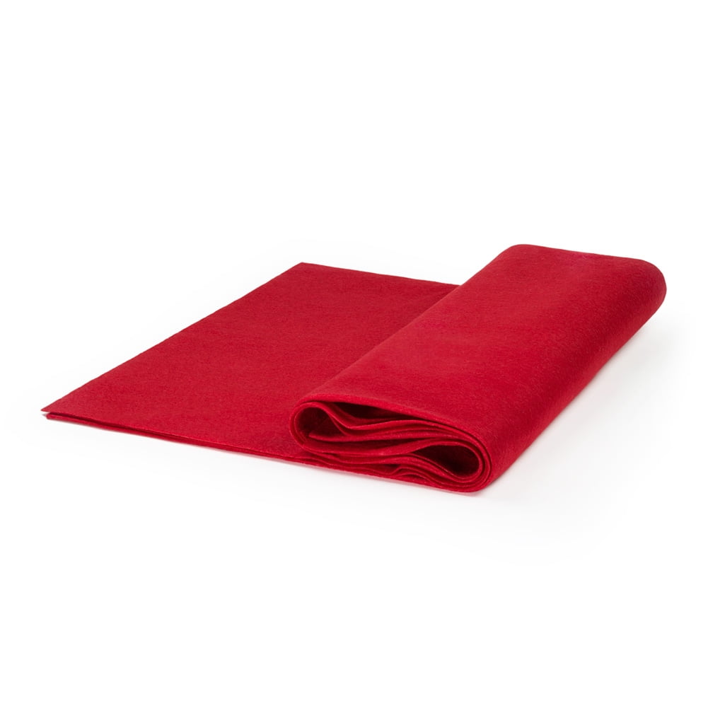 High Quality Craft Felt by the Yard 72" Wide X 1 YD Long Red Walmart