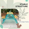 thumbnail image 5 of Yardi Yarda Kids Outdoor Table Set, Wooden Toddler Picnic Table & Benches for 4 Kids 3-8 Years Old, Picnic Table Set for Garden, Natural Wood, 5 of 11