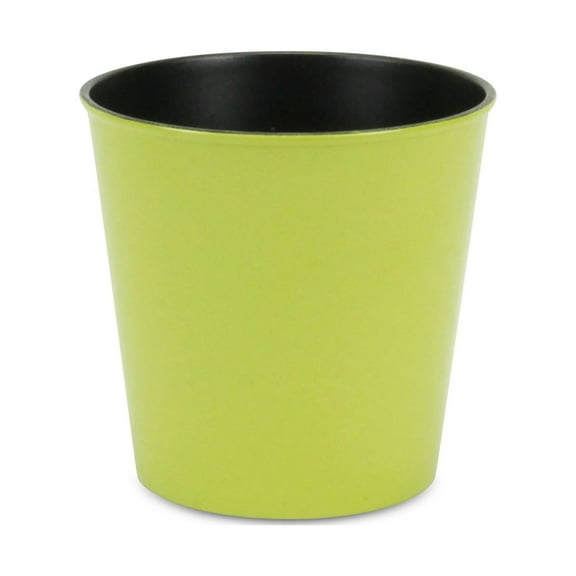 Contemporary Home Living 5.25" Green and Black Round Tapered Planter