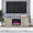 White, variant on Hanson Rectangular TV Stand with 26" Crystal Fireplace for TV's up to 75" in Black Grain