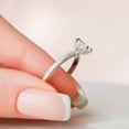 thumbnail image 6 of Silvago Jewel Brilliant 1.5 Ct Round Cut Diamond Ring - 14K White Gold Plated Ring - Full Eternity Band Solitaire Diamond Rings for Women's - Solitaire with Accent Diamond Rings for Women's, 6 of 10