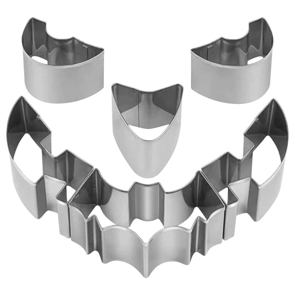 Solivara 6 Piece Halloween Pumpkin Carving Kit Stainless Stencil Cutters Multi Functional For Cookie Baking Decoration
