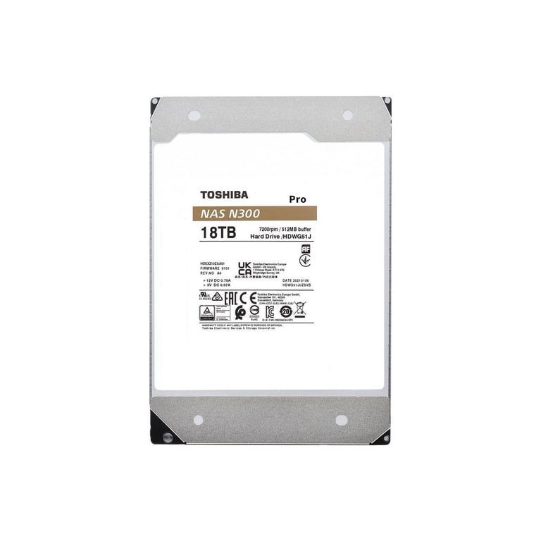Toshiba N300 PRO 18TB Large-Sized Business NAS (up to 24 bays) 3.5