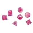 thumbnail image 3 of Juego de dados poliédricos de 7 piezas, accesorios de juego de mesa de dados divertidos portátiles acrílicos para fiestas navideñas tipo 1, 3 of 9