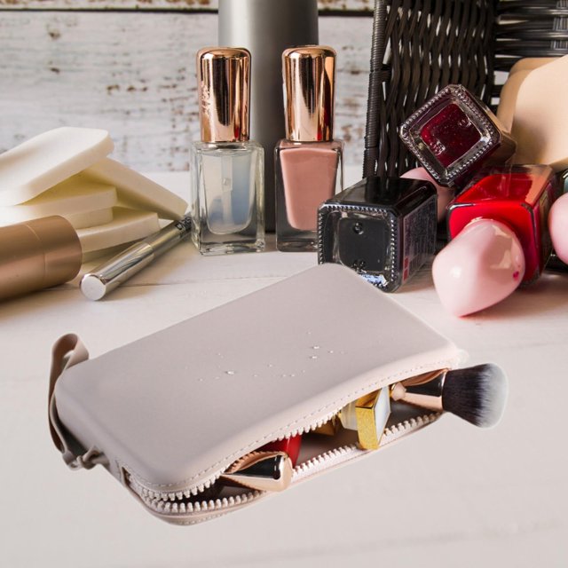 Bolsa de Almacenamiento de Maquillaje Perfecl Caqui