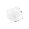 thumbnail image 2 of COOPHYA Shatterproof Transparent Fish Bowl for Desktop Use Clear Plastic Small Aquarium, 2 of 8