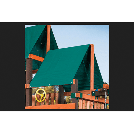 Swing-N-Slide NE 4496 Swing Set Canopy, Green Vinyl, 43 x 90-In.