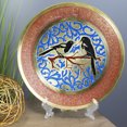 thumbnail image 2 of Natural Geo Birds on a Branch Decorative Brass Accent Plate, 2 of 4