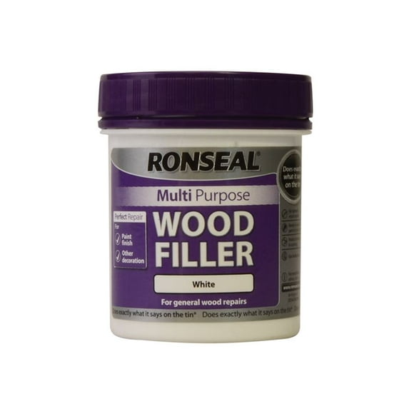 Ronseal - Multipurpose Wood Filler Tub White 250g