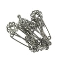 thumbnail image 1 of 10PCS pines de hiyab Zulema Broche de Seguridad negro, 1 of 7