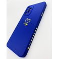 thumbnail image 4 of for Galaxy A32 5G 6.5"(Not fit A32 4G),Cute Bling Plated Gold Love Heart with Anti-Fall Camera Lens Cover Protection Soft Anti-Fingerprint Anti-Dust Phone Case for Samsung Galaxy A32 5G - Blue, 4 of 11