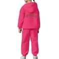 thumbnail image 6 of Toddler Outfits For Girls Sets Boys Long Sleeve Solid Warm Hoodie Pullover Tops Pants Kids Sweat Suit 6-12 Months 12-24 Months 2T 3T 4T 5T 6T 7T Gift Set 8-9 Years, 6 of 7