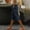 *Navy, variant on ClodeEU Women's Linen Blend Knee Length Shorts with Side Lace Cutout ,Casual Loose Bermuda Pants Navy,Womens Plus XXXL